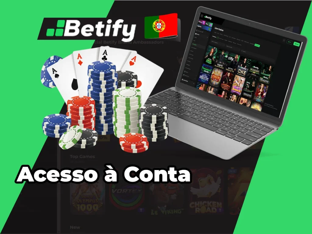 Passos para aceder à sua conta pessoal na Betify
