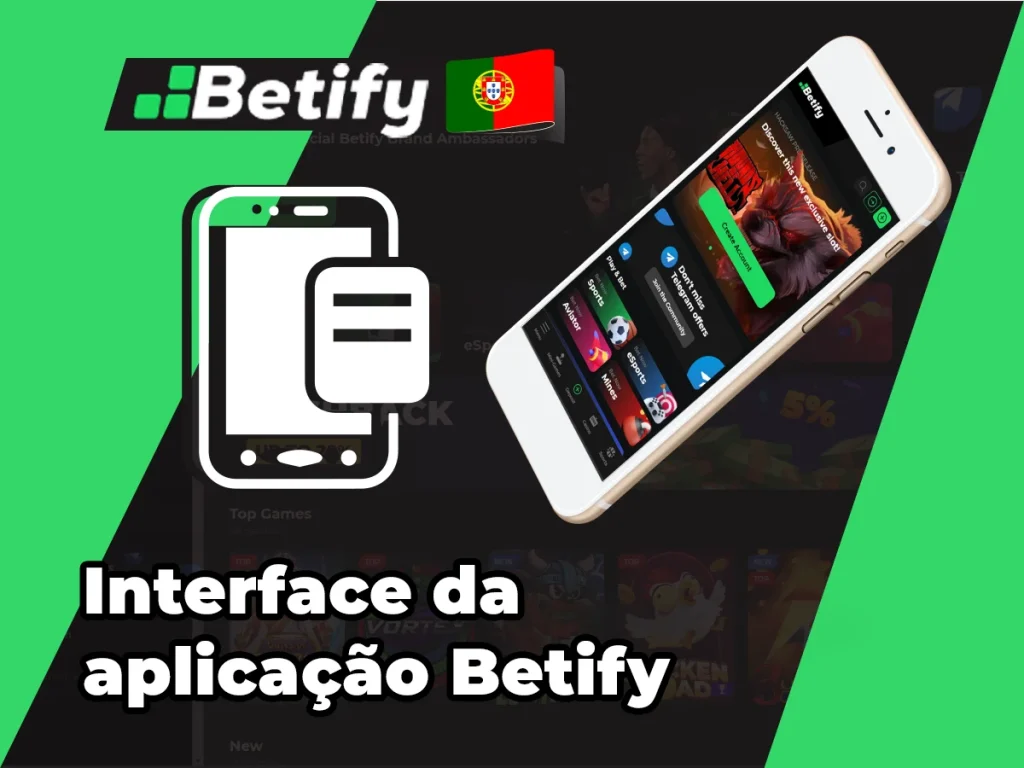 Interface da aplicação móvel