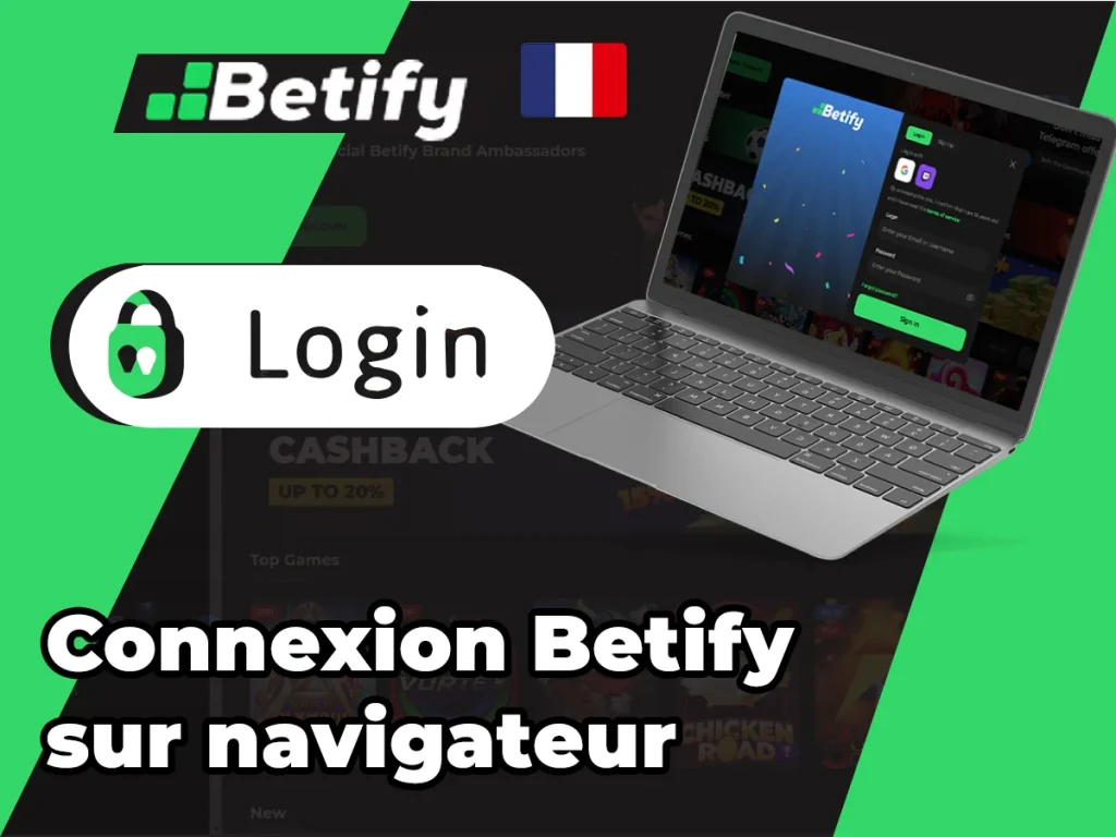Connexion sur navigateur mobile
